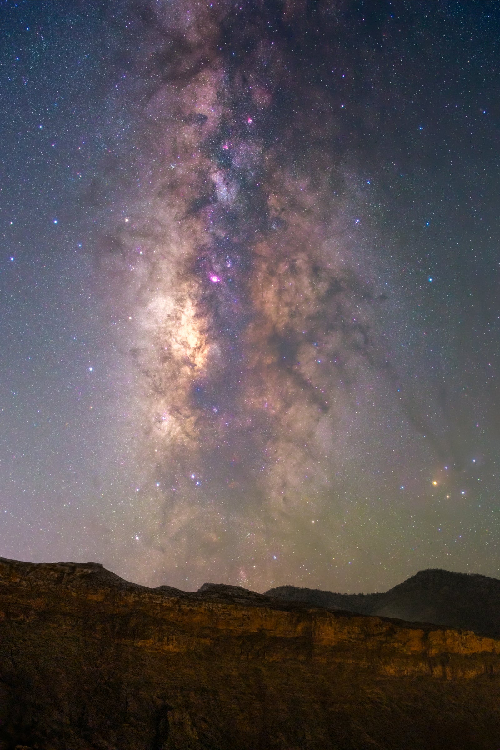Vía Láctea sobre el Roque Nublo