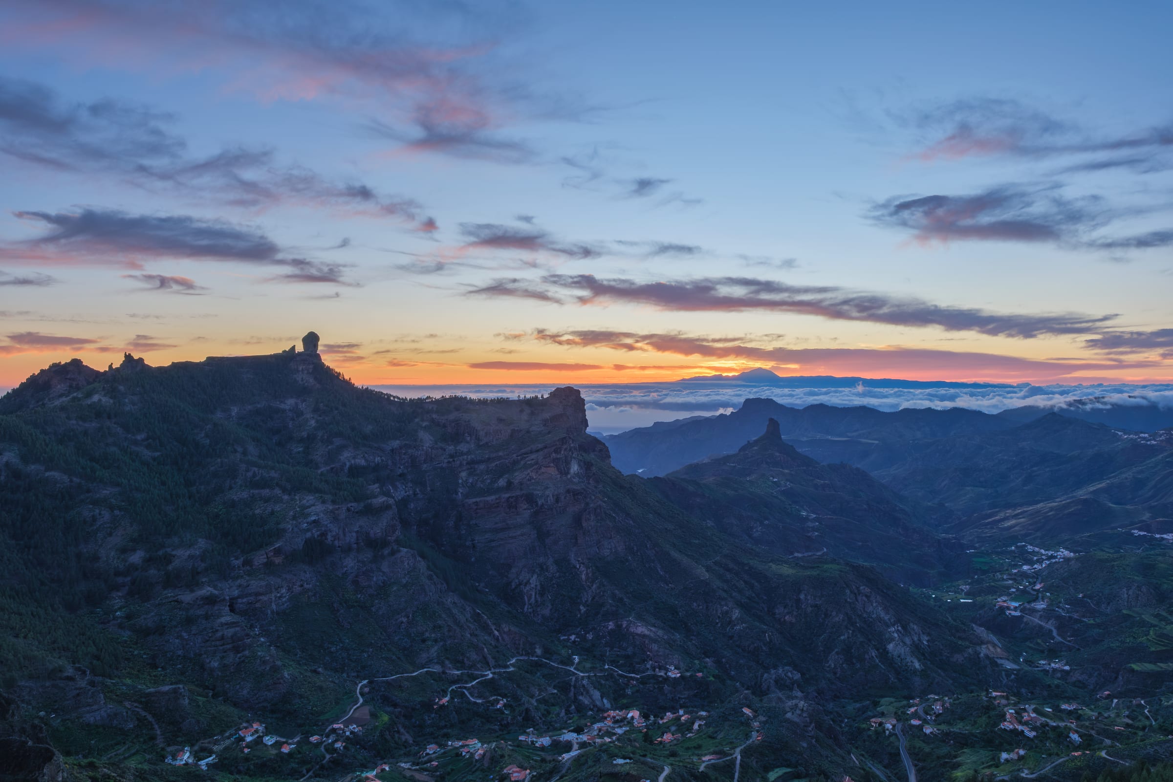 Atardecer desde el Corral de los Juncos, Tejeda